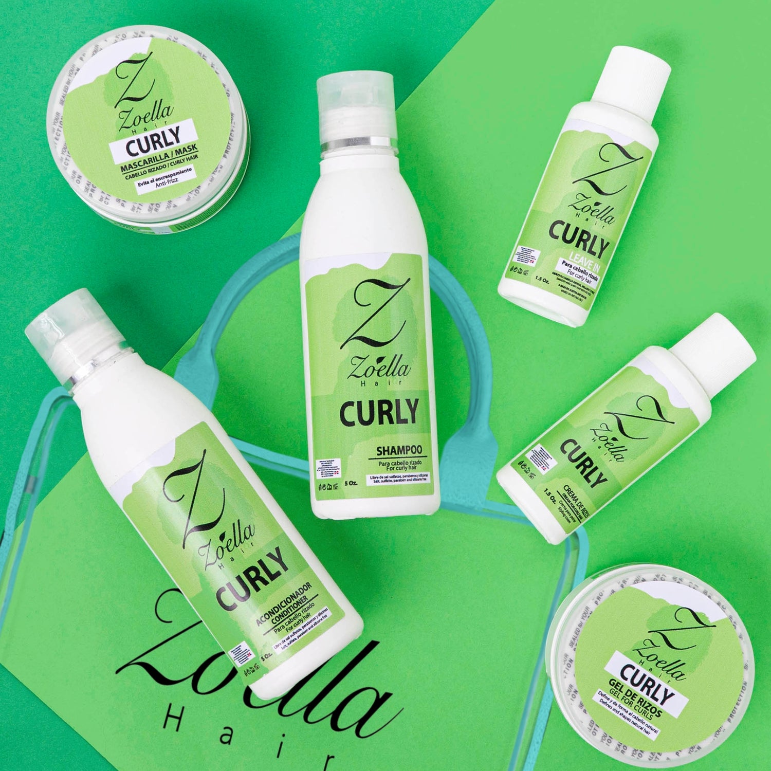 Mini Kit: Linea Curly para cabello Rizado